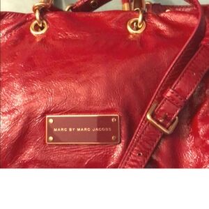 MARC BY MARC Jacobs Designer red leather handbag
